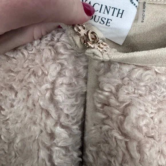 Tuckernuck Hyacinth House Cream Sherpa Cameron Jacket Size Small - Picture 7 of 8